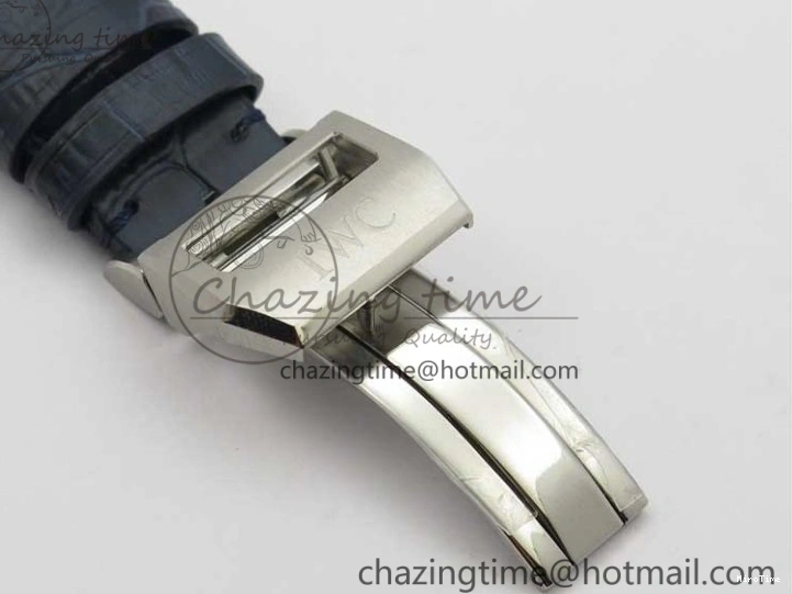 MIROTIME 0202 Supportive Big Pilot IW501008 “Boutique London” SS ZF Best Edition Blue Dial on Blue Leather Strap A 7106